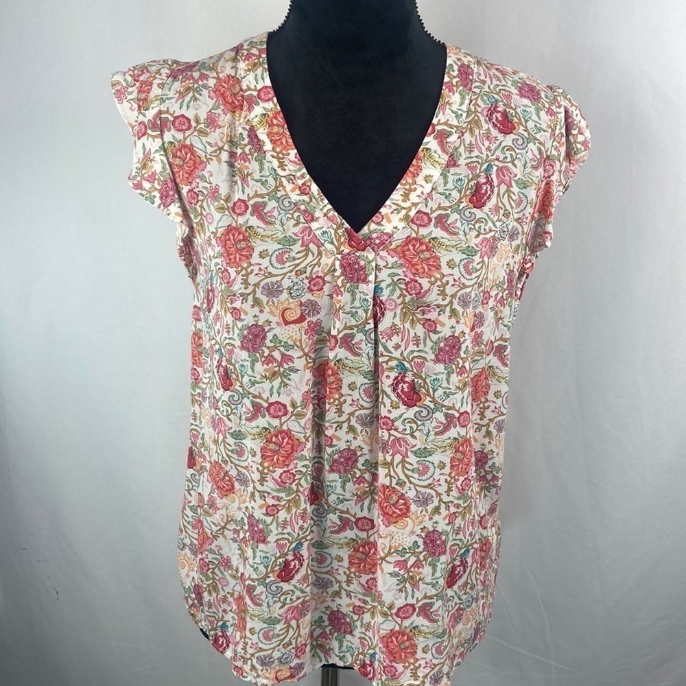 Kenar Floral Printed Flowy Blouse - Picture 3 of 7